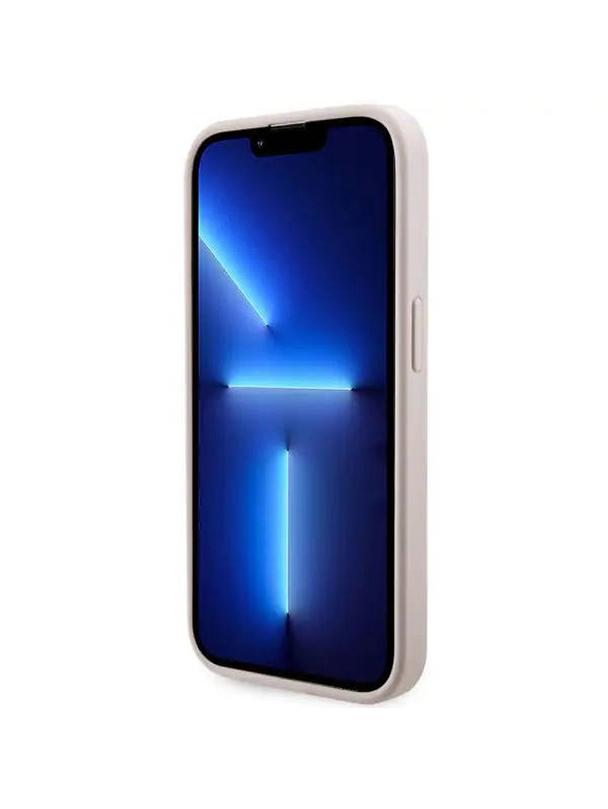 GUESS futerał do IPHONE 14 Pro kompatybilny z MagSafe GUHMP14LHGCFSEP (CUBE Stripes) różowy