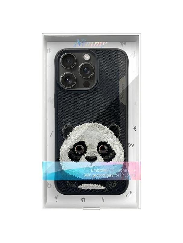 NIMMY futerał BIG EYED PET 2.0 Panda do IPHONE 15 Pro czarny