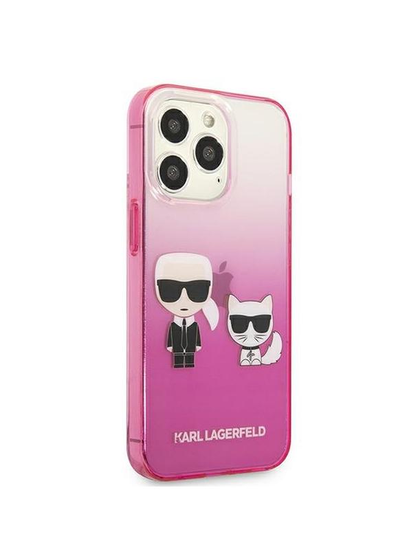 KARL LAGERFELD futerał do IPHONE 13 Pro KLHCP13LTGKCP (K Choupette Centered) różowy
