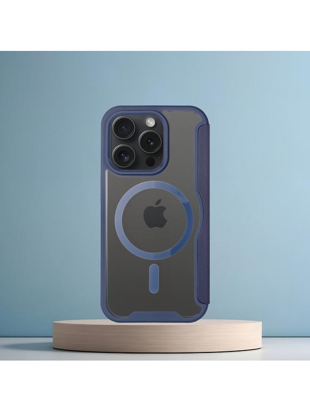Kabura SMART MAG kompatybilna z MagSafe do IPHONE 15 Pro niebieska