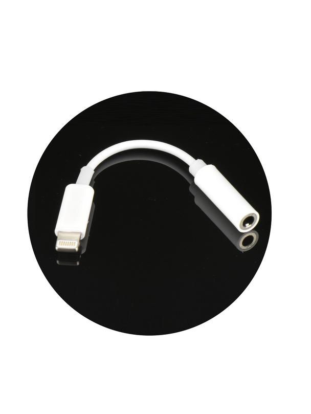 Adapter AUX Lightning (męski) do Jack 3,5 mm (żeński) BOX biały