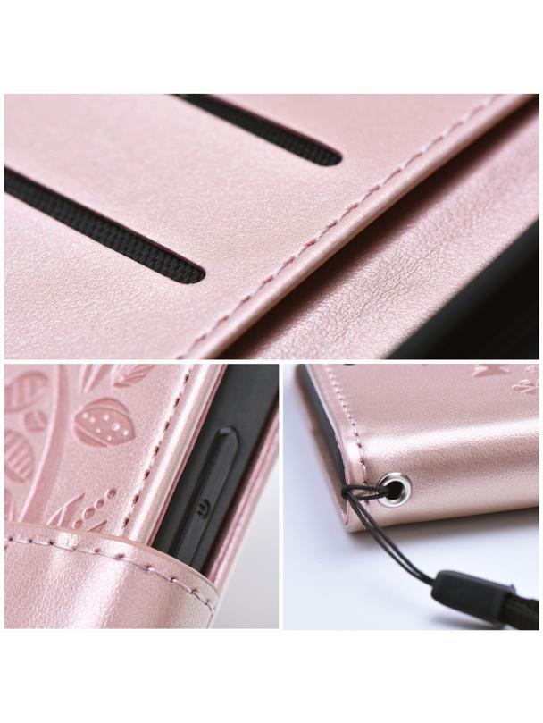 Kabura MEZZO Book do IPHONE 12 / 12 PRO drzewo złoty róż