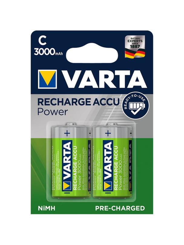 VARTA bateria akumulatorowa R14 (Typ C) 3000mAh Accu Power 2 szt