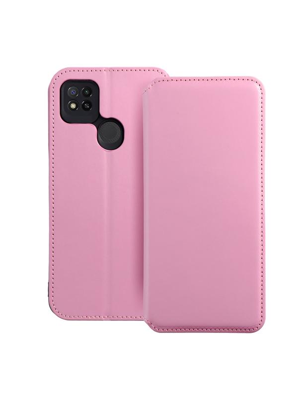 Kabura DUAL POCKET Book do XIAOMI Redmi 9c jasny różowy