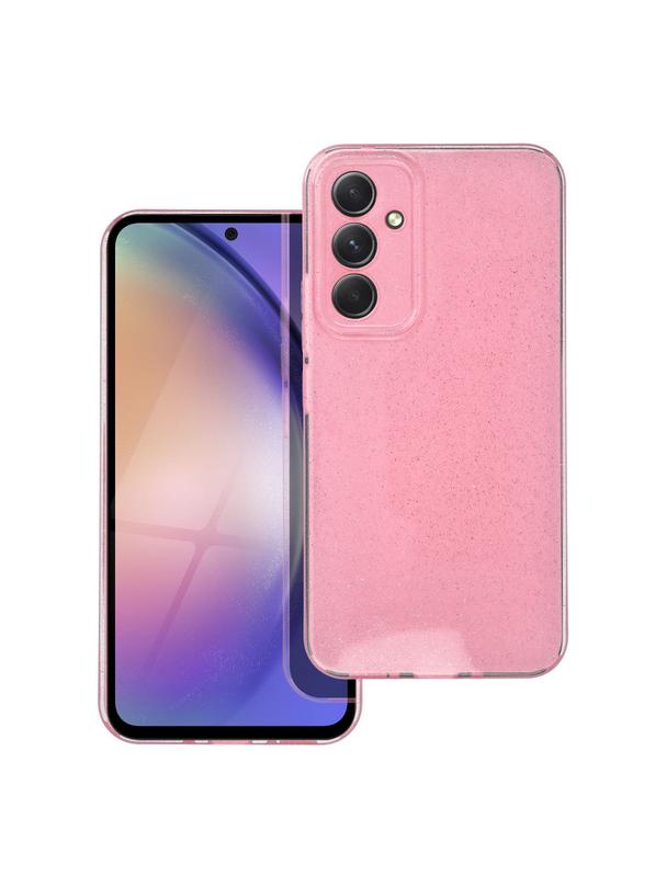 Futerał CLEAR CASE 2 mm BLINK do SAMSUNG A54 5G różowy