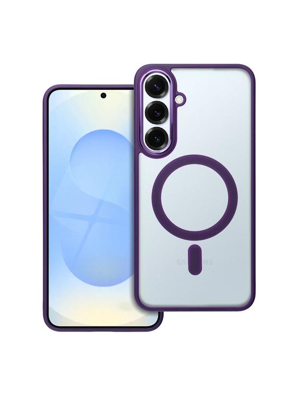 Futerał MATTE MAG COVER kompatybilny z MagSafe do SAMSUNG S25 PLUS fioletowy