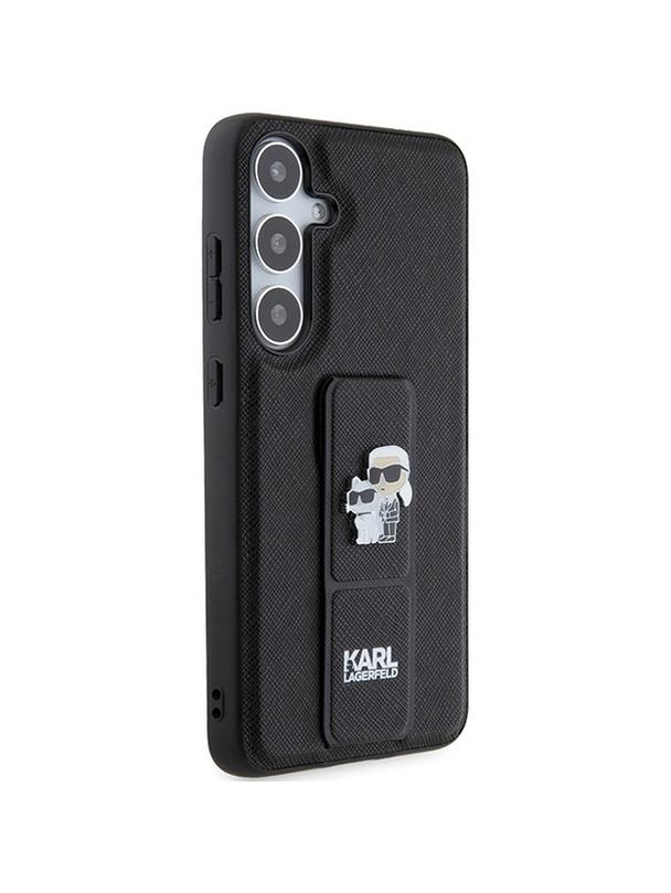 KARL LAGERFELD futerał do SAMSUNG S24 Plus KLHCS24MGSAKCPK (GRIPSTAND SAFFIANO KC PINS) czarny