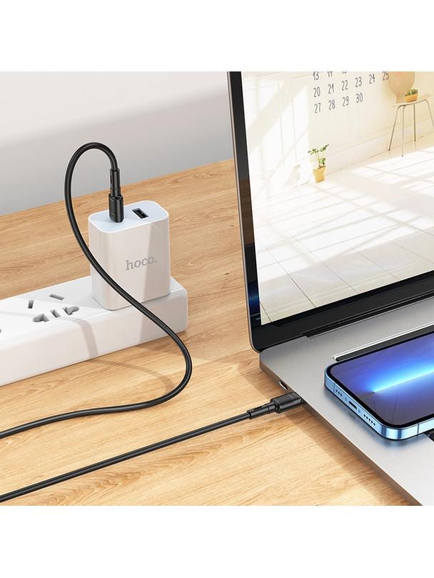 Kabel USB C do USB C Hoco PD 3A 60W 1 m X83 czarny