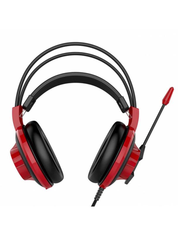 Słuchawki przewodowe nauszne Jack 3,5 mm gamingowe MSI DS501 czerwone