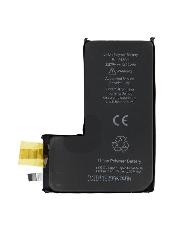 JCID Bateria bez BMS do iPhone 15 Pro (zwiększona pojemność)