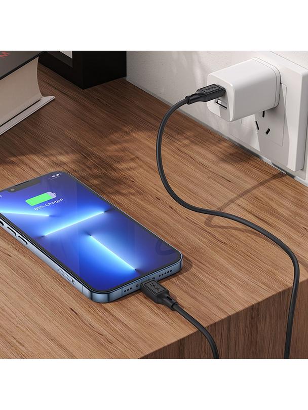 Kabel USB C do Lightning Hoco PD 20W 1 m X90 czarny