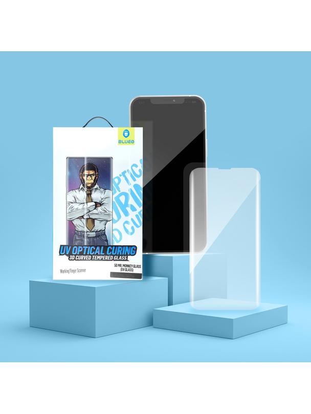 Szkło Hartowane 5D Mr. Monkey Glass - Samsung Galaxy S23 Ultra transparent (UV Glass)