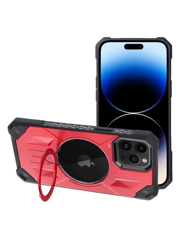 Futerał ARMOR MAG COVER kompatybilny z MagSafe do IPHONE 14 Pro czerwony