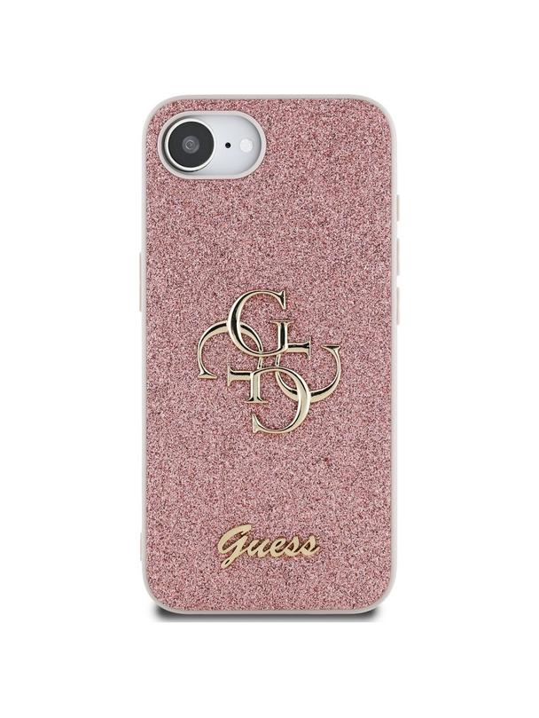 GUESS futerał do IPHONE 16e (SE 4 2025) GUHCPSE4HG4SGP (Fixed Glitter Big 4G) różowy