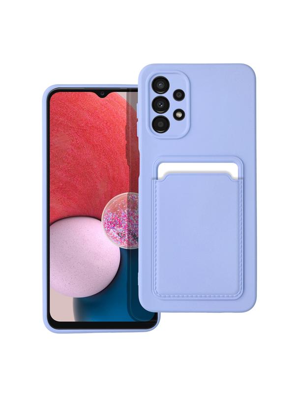 Futerał CARD CASE do SAMSUNG A13 5G / A04S fioletowy