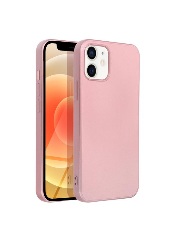 Futerał METALLIC do IPHONE 12 / 12 Pro różowy