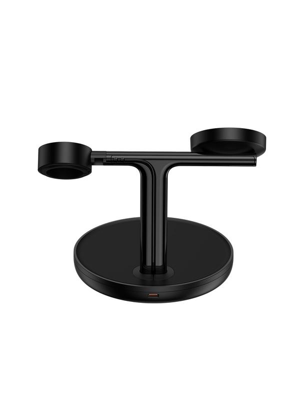 BASEUS ładowarka indukcyjna 3w1 kompatybilna z MagSafe 15W WXTE000101 czarna