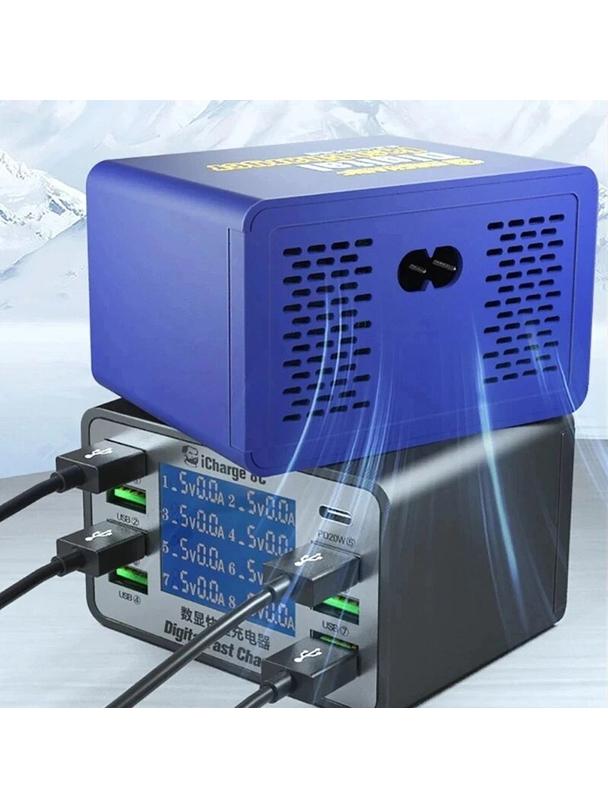 MECHANIC iCharge 8C Ładowarka serwisowa 8 portów PD QC3.0