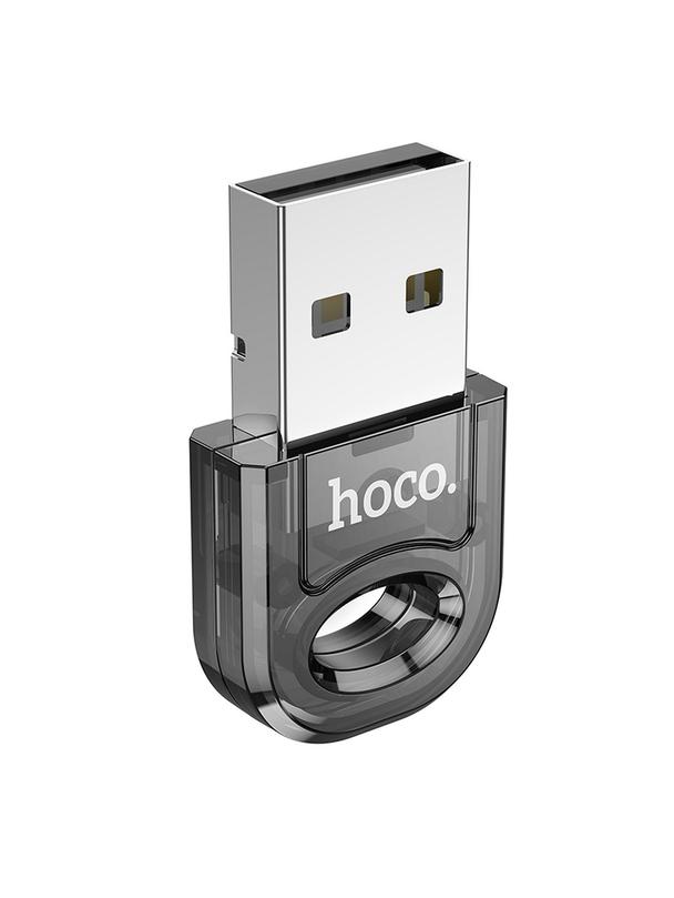 Adapter USB A bluetooth Hoco UA28 transparentny czarny