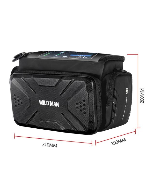 WILDMAN sakwa rowerowa na kierownicę na zamek GS6 4L ( 4" - 7") czarna