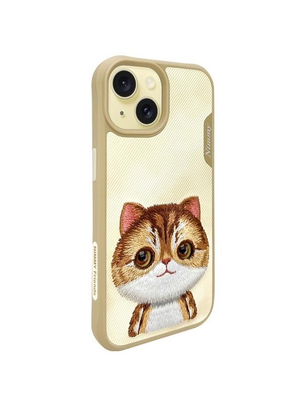 NIMMY futerał BIG EYED PET 2.0 Cat do IPHONE 15 khaki