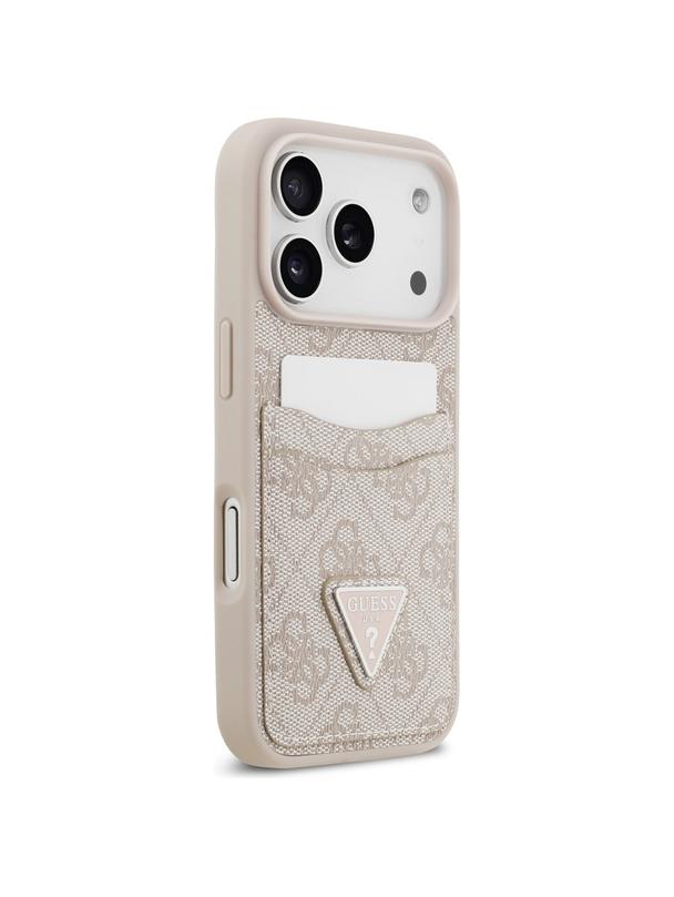 GUESS futerał do IPHONE 17 Pro GUHCP17LP4TPP (4G Double Card Triangle) różowy