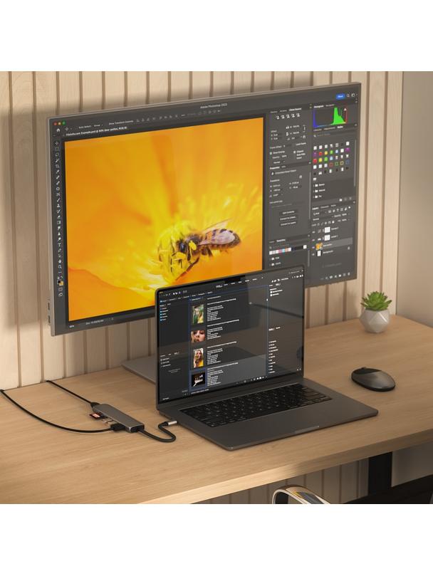 SATECHI adapter HUB 7w1 Typ C ST-P7SM szary