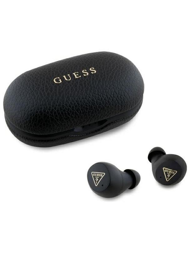 GUESS słuchawki bezprzewodowe bluetooth TWS ENC GUTWSPGTSPSK (PU Grainee Classic Logo) czarne