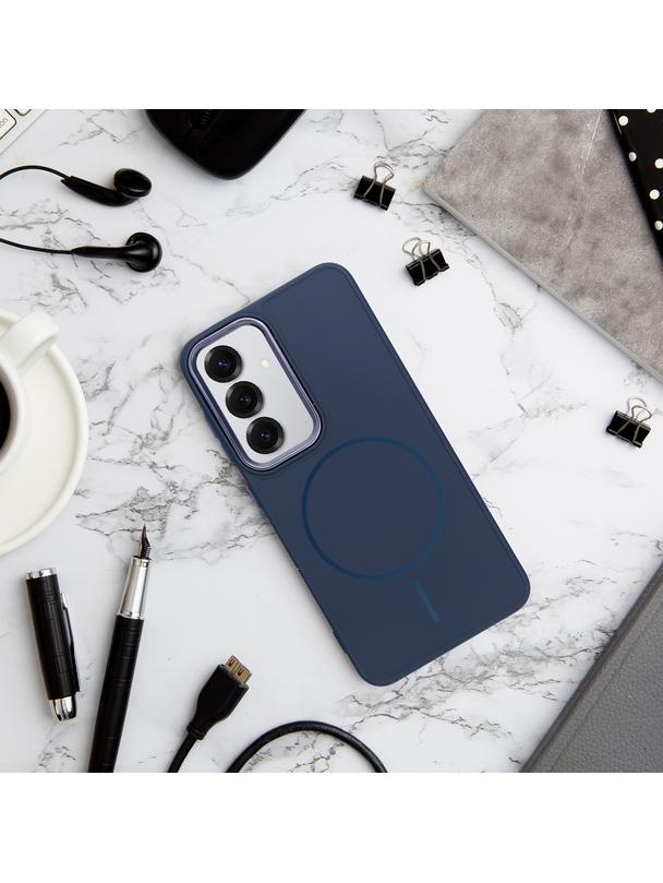 Futerał FRAME MAG COVER kompatybilny z MagSafe do SAMSUNG A36 granatowy
