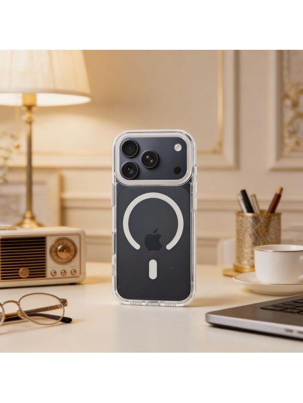 Futerał FRAME CLEAR HYBRID MAG COVER kompatybilny z MagSafe do IPHONE 17 Air transparentny