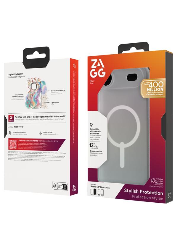 ZAGG futerał MILAN SNAP kompatybilny z MagSafe do IPHONE 17 Air iridescent