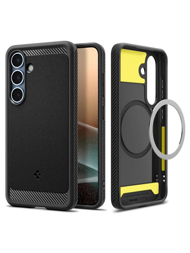 SPIGEN futerał RUGGED ARMOR MAG kompatybilny z MagSafe do SAMSUNG S25 matte black