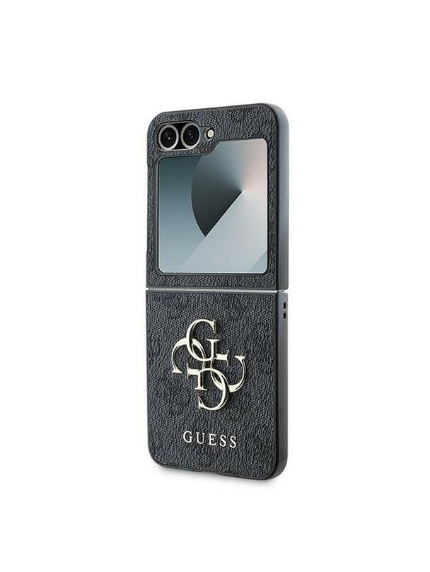 GUESS futerał do SAMSUNG Z Flip 6 GUHCZF64GMGGR (PU 4G Leather Metal Logo) czarny