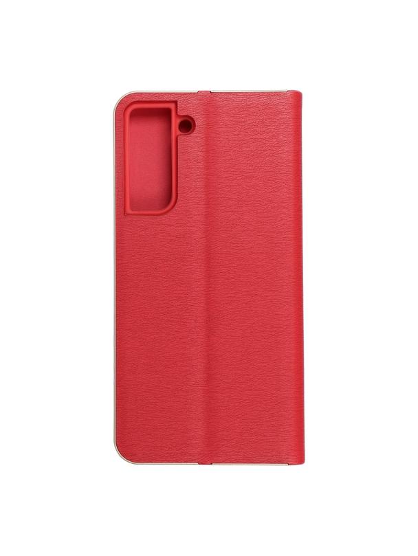 Kabura LUNA Book Gold do SAMSUNG S21 FE czerwony