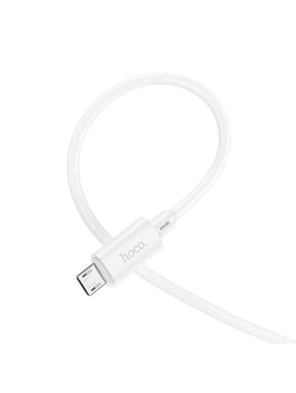 Kabel USB A do Micro USB Hoco 2,4A 1 m X88 biały