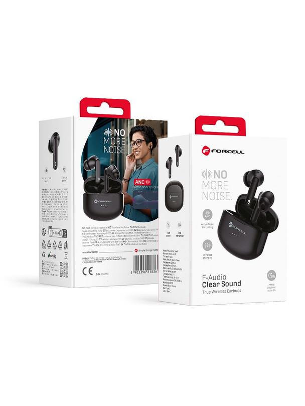 Słuchawki bezprzewodowe douszne Forcell F-Audio Clear Sound TWS czarne