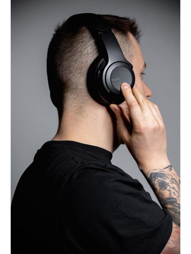 DOQAUS słuchawki bezprzewodowe bluetooth nagłowne VOGUE 9 2w1 czarne