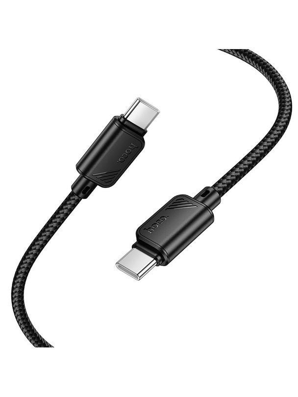 Kabel USB C do USB C Hoco 3A 60W 1 m X113 czarny