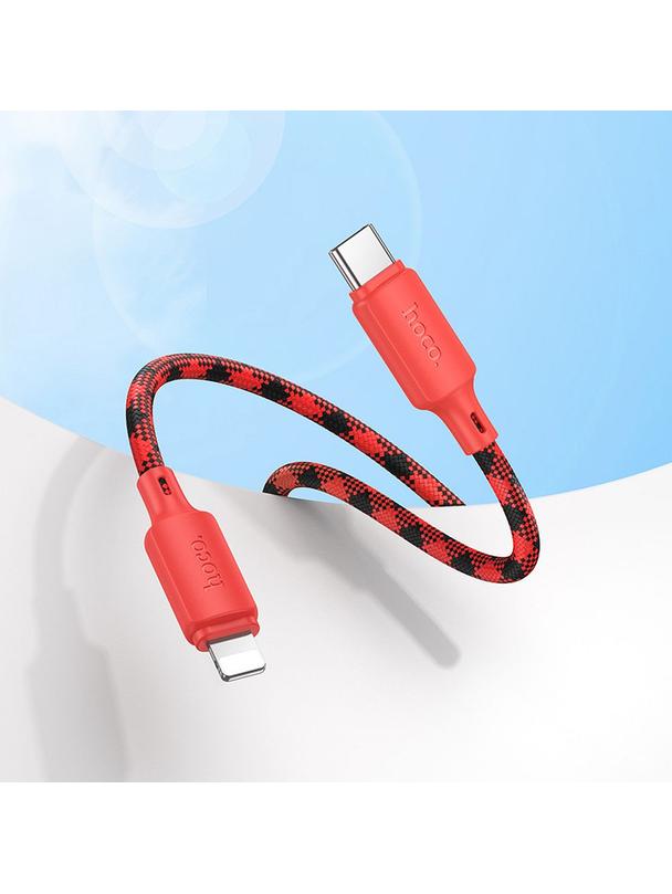 Kabel USB C do Lightning Hoco PD 27W 1 m X116 gradient czerwony
