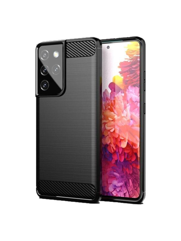 Futerał CARBON do SAMSUNG S21 Ultra czarny
