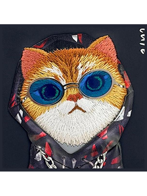 NIMMY futerał GLASSES COOL CAT do IPHONE 15 czarny