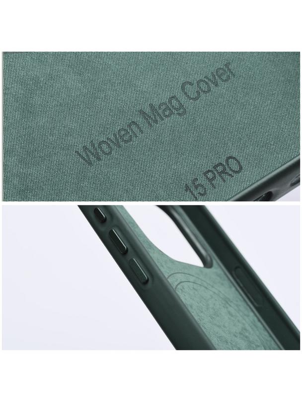 Futerał WOVEN MAG COVER kompatybilny z MagSafe do IPHONE 11 zielony