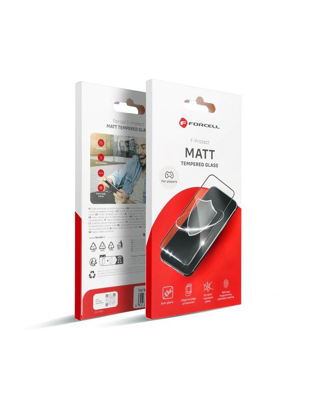 Szkło hartowane do iPhone 13 PRO / 14 Forcell Matt Glass czarne
