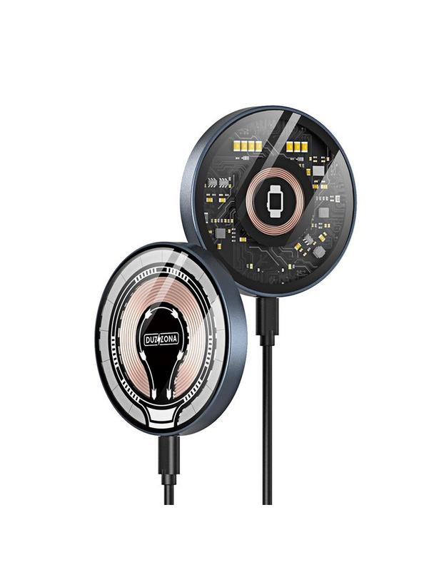 DUZZONA W13 - ładowarka indukcyjna kompatybilna z MagSafe 15W czarna