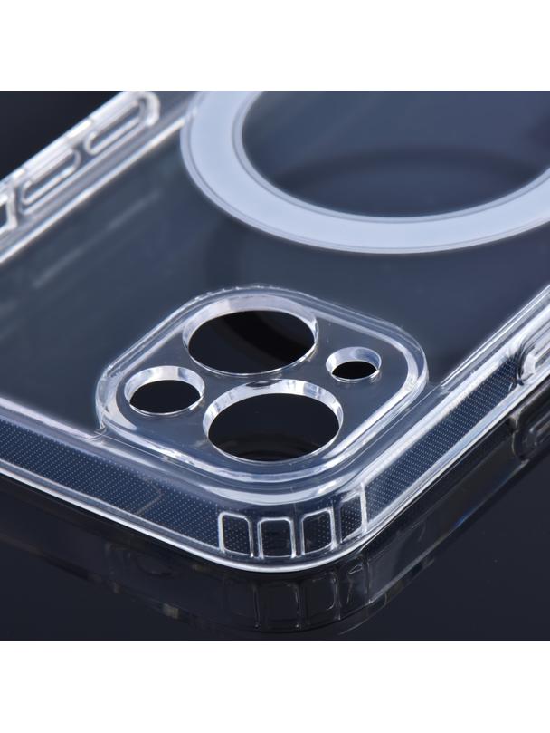 Futerał CLEAR MAG COVER z ochroną aparatu kompatybilny z MagSafe do IPHONE 13 transparentny