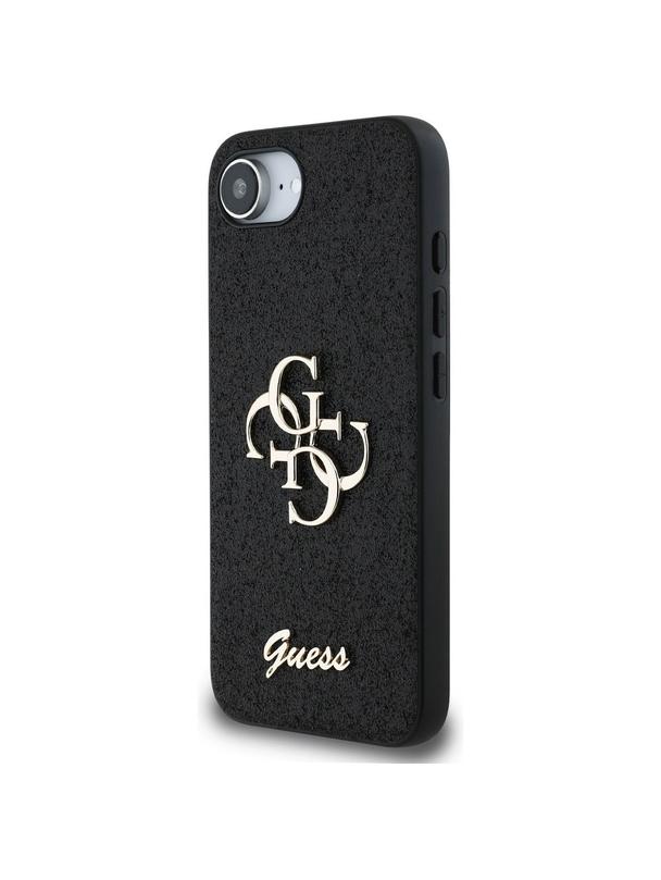 GUESS futerał do IPHONE 16e (SE 4 2025) GUHCPSE4HG4SGK (Fixed Glitter Big 4G) czarny