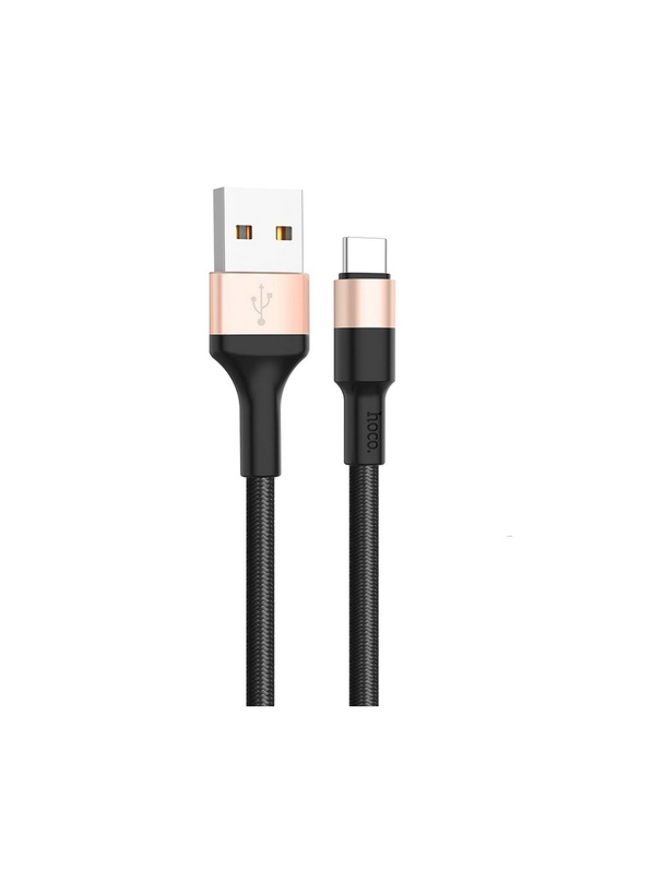 Kabel USB A do USB C Hoco 2A 1 m X26 czarno złoty