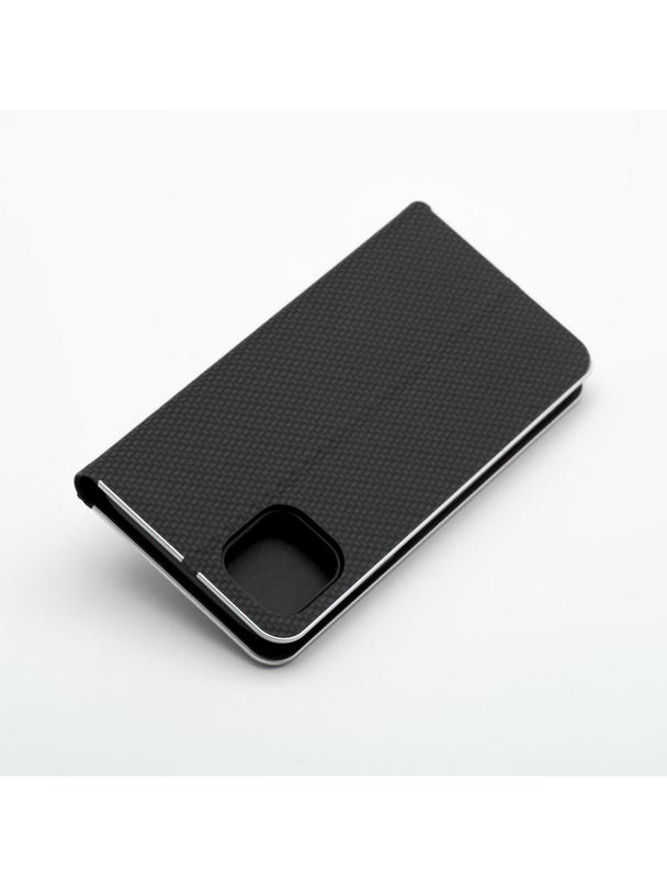 Kabura LUNA Book Carbon do IPHONE XR czarny