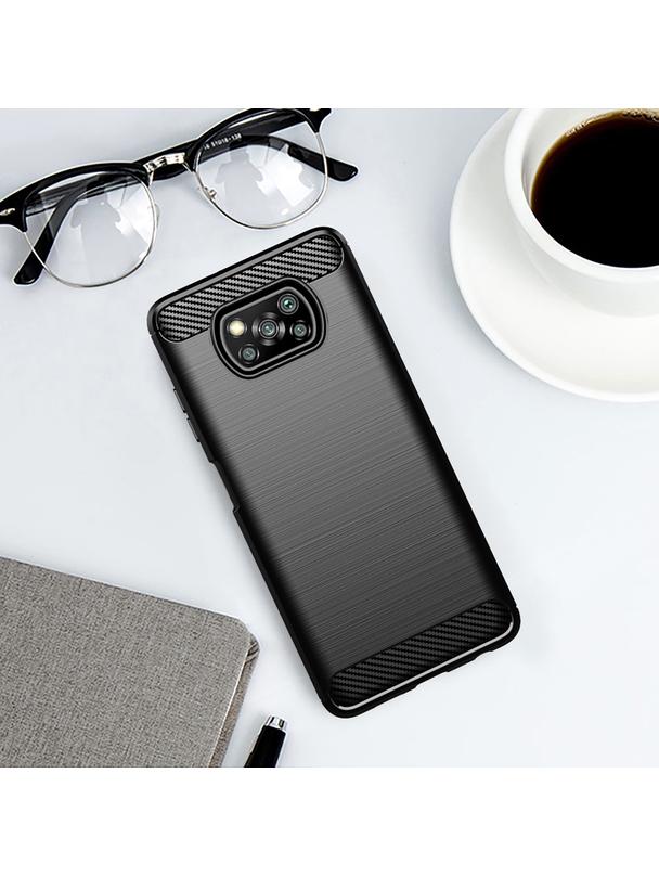 Futerał CARBON do XIAOMI POCO X3 czarny