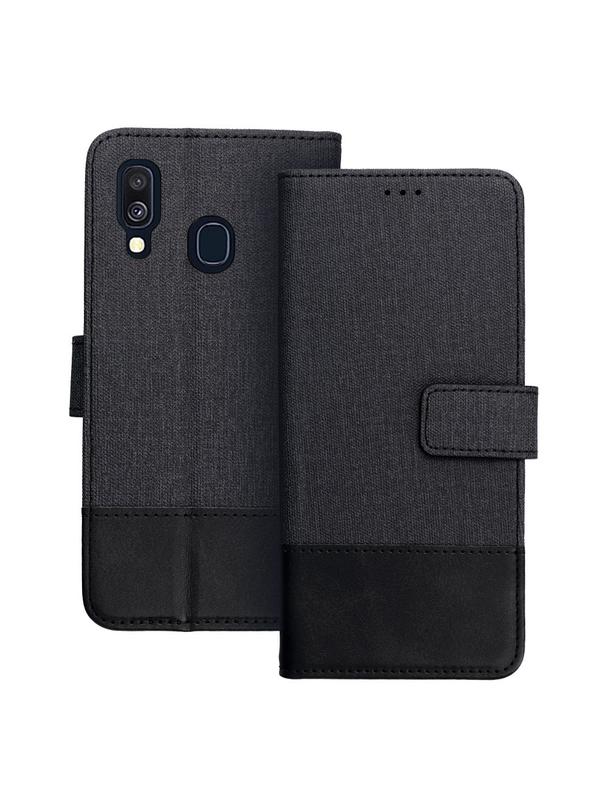 Kabura GOMMA Book do SAMSUNG A40 czarny